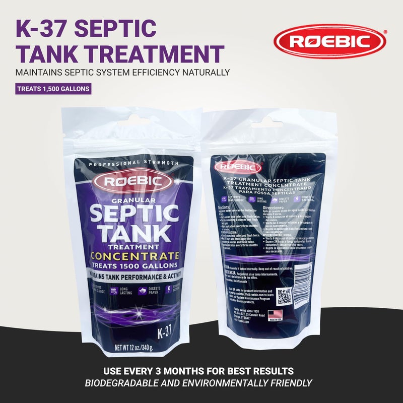 Roebic K-37-BAG Granular Septic Tank Treatment Concentrate, 12-Ounce - Image 2